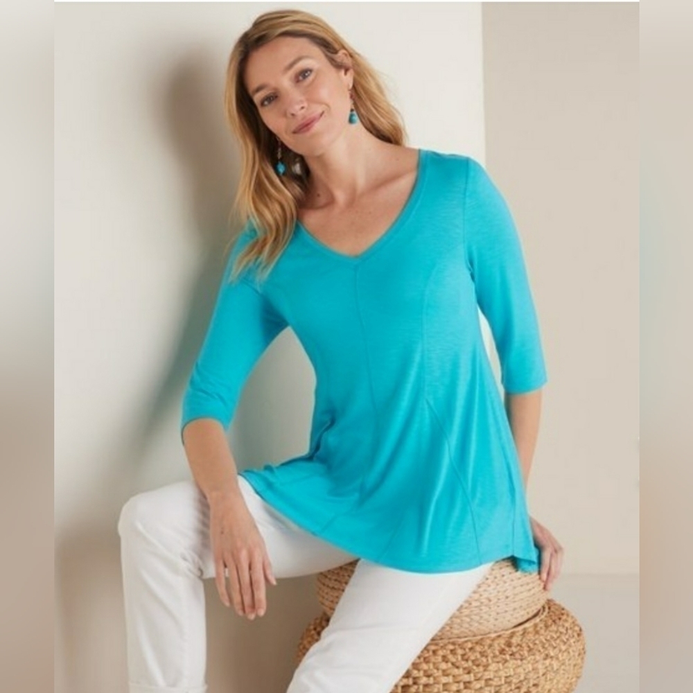 🔥Soft Surroundings Amelia A-Line Tunic, Size M - Picture 4 of 11